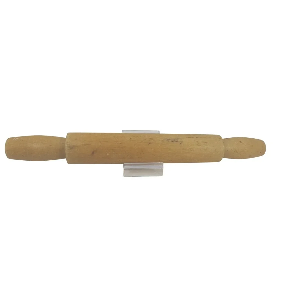 Vintage Natural Wood One Piece Rolling Pin‎ Classic Handheld Kitchen Baking Tool